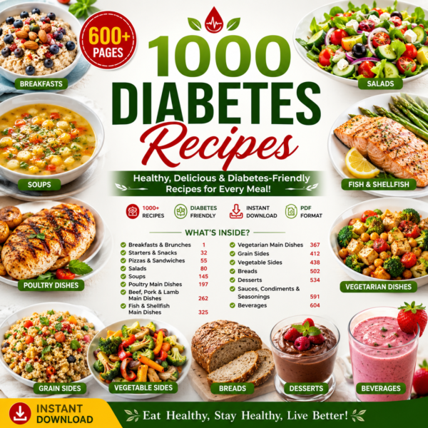 1000 Diabetes Recipes Cookbook PDF