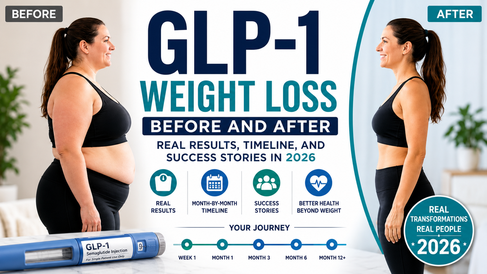 GLP-1 Weight loss Transformation