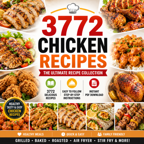 3772 Chicken Recipes Cookbook PDF