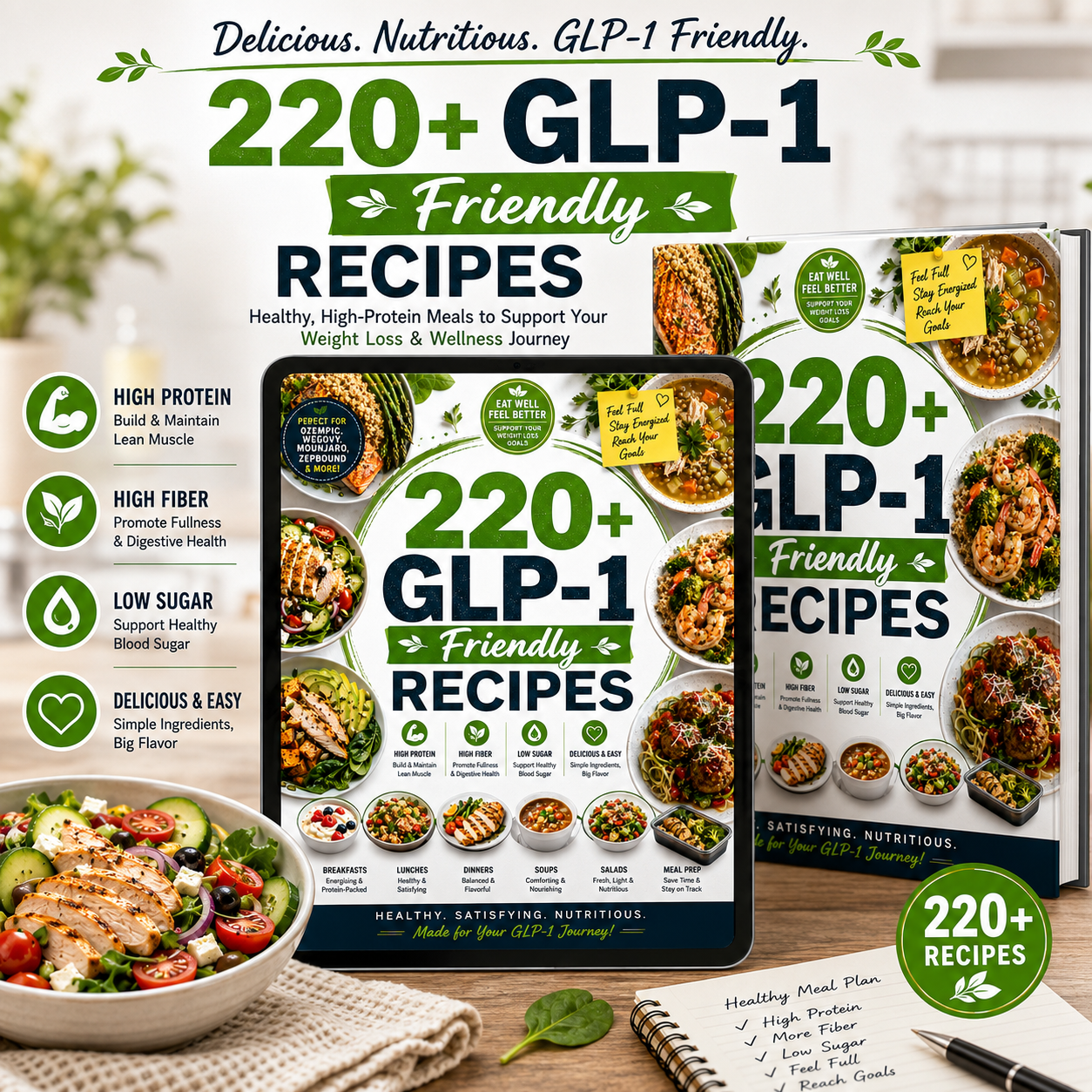 220+ GLP-1 Friendly Recipes Cookbook! PDF Download! - Image 2