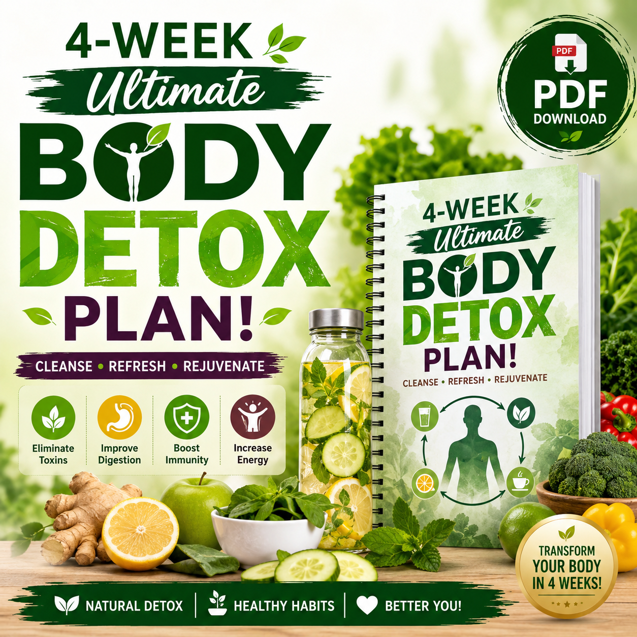 4 Week Body Detox Plan!