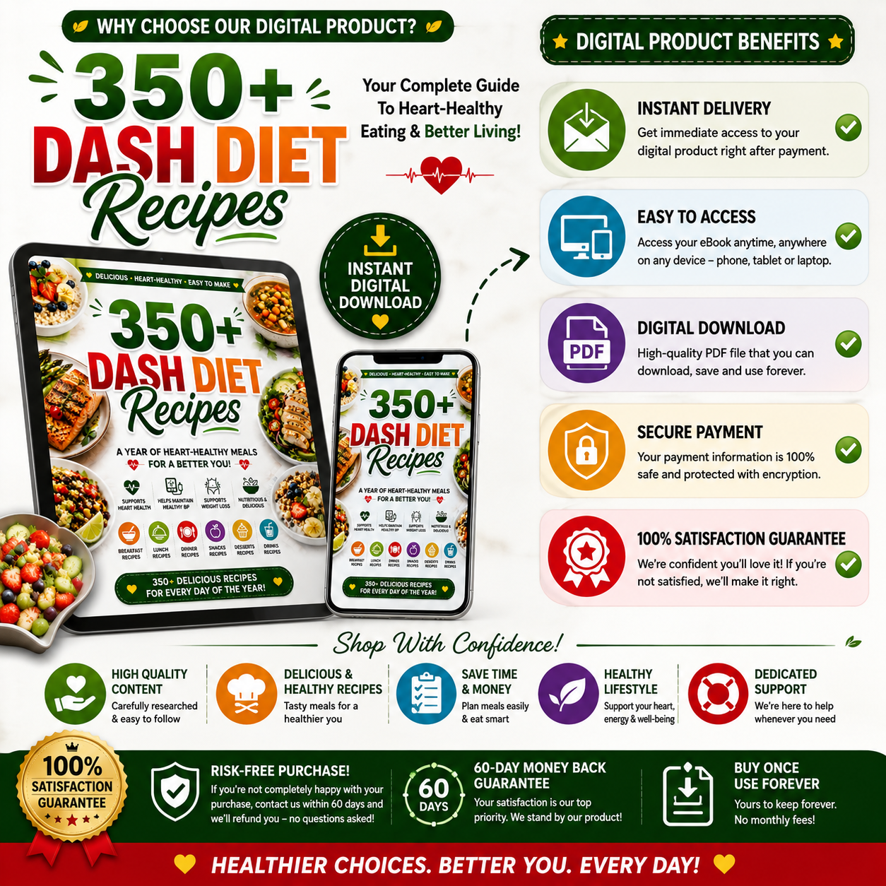 350+ Dash Diet Recipes! PDF Download! - Image 4