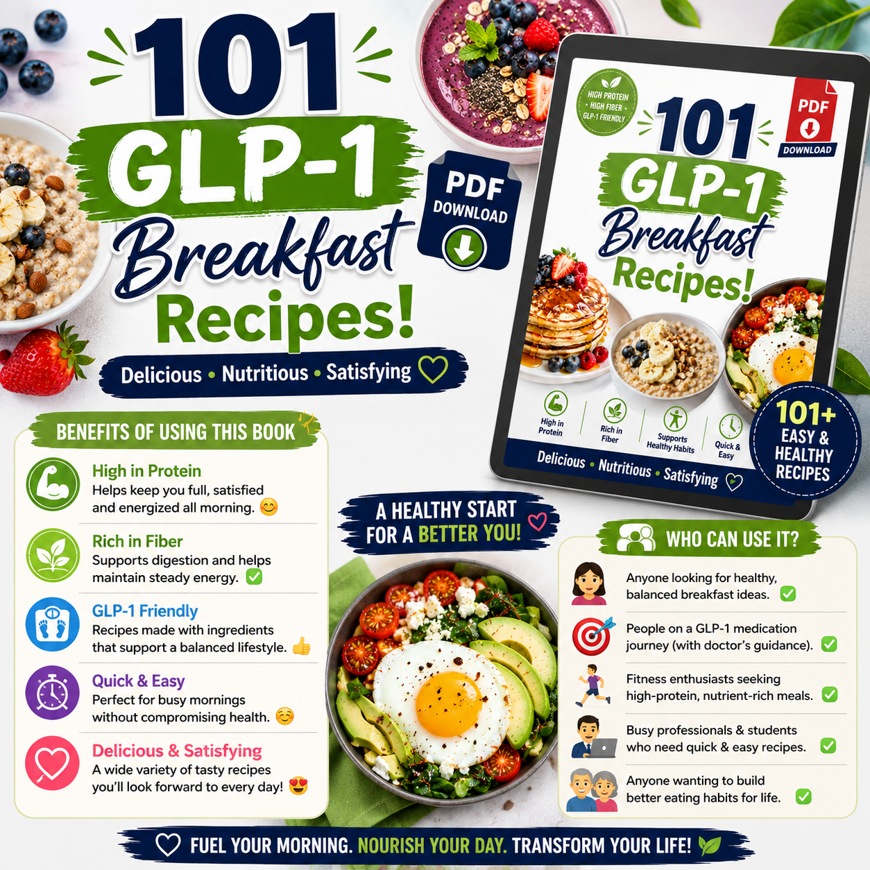 101 GLP-1 Breakfast Recipes! PDF Download! - Image 3