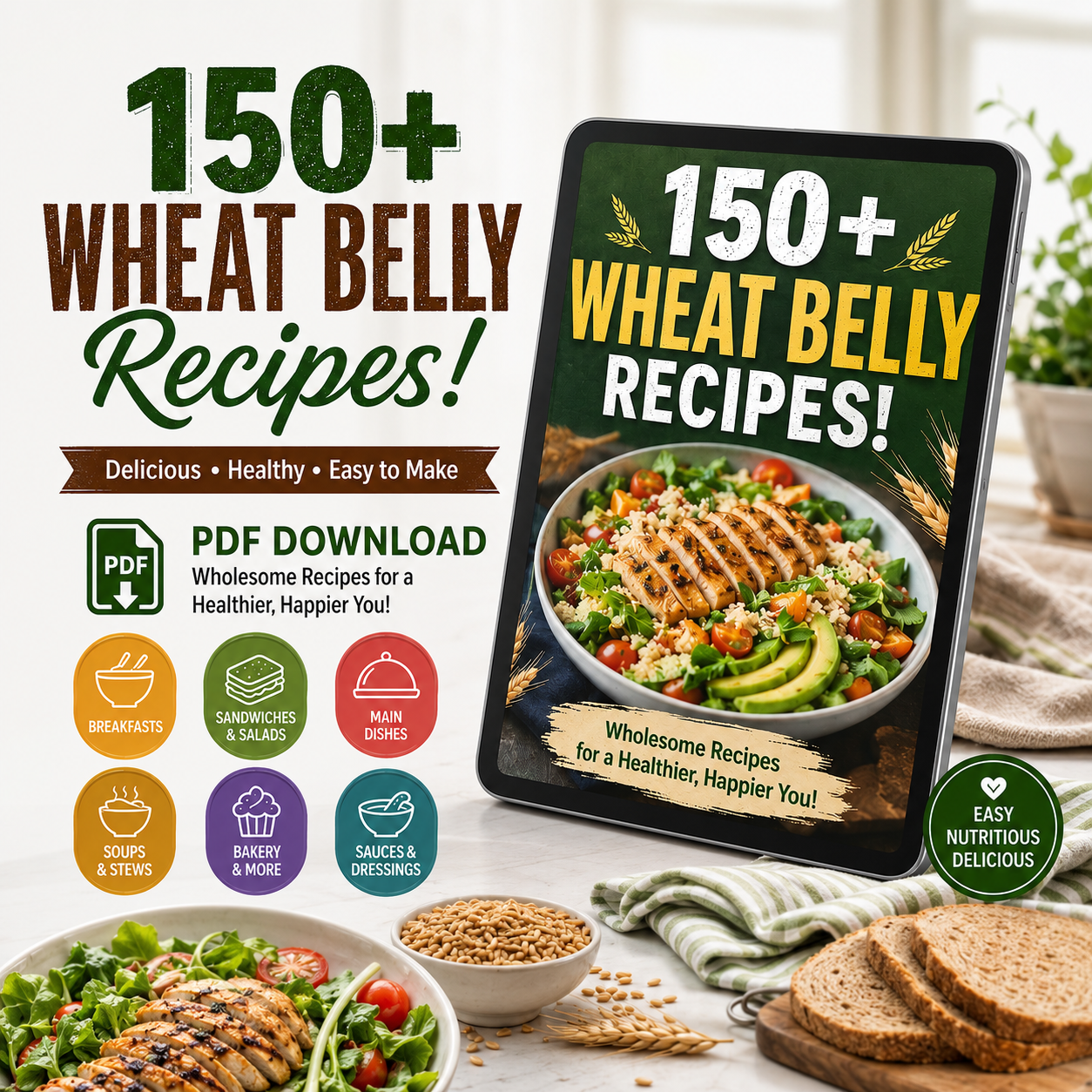 150+ Wheat Belly Recipes! PDF Download! - Image 2