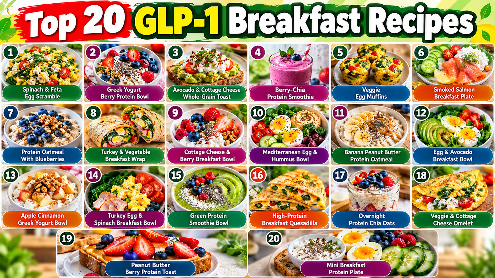 Top 20 GLP-1 Recipes