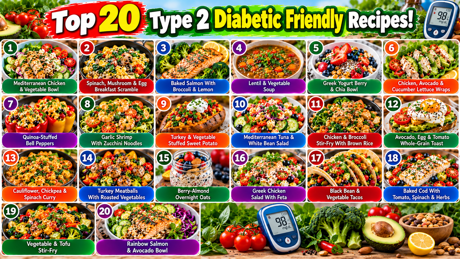 Type 2 Diabetic Friendly Recipes