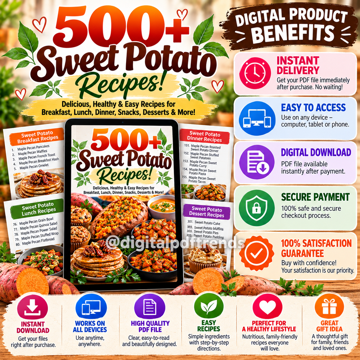 500+ Sweet Potato Recipes Download! PDF Download! - Image 3
