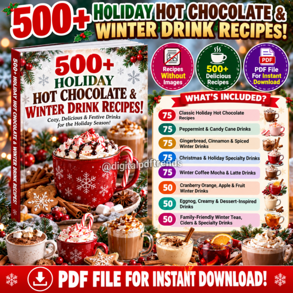 HOLIDAY HOT CHOCOLATE & WINTER DRINK RECIPES