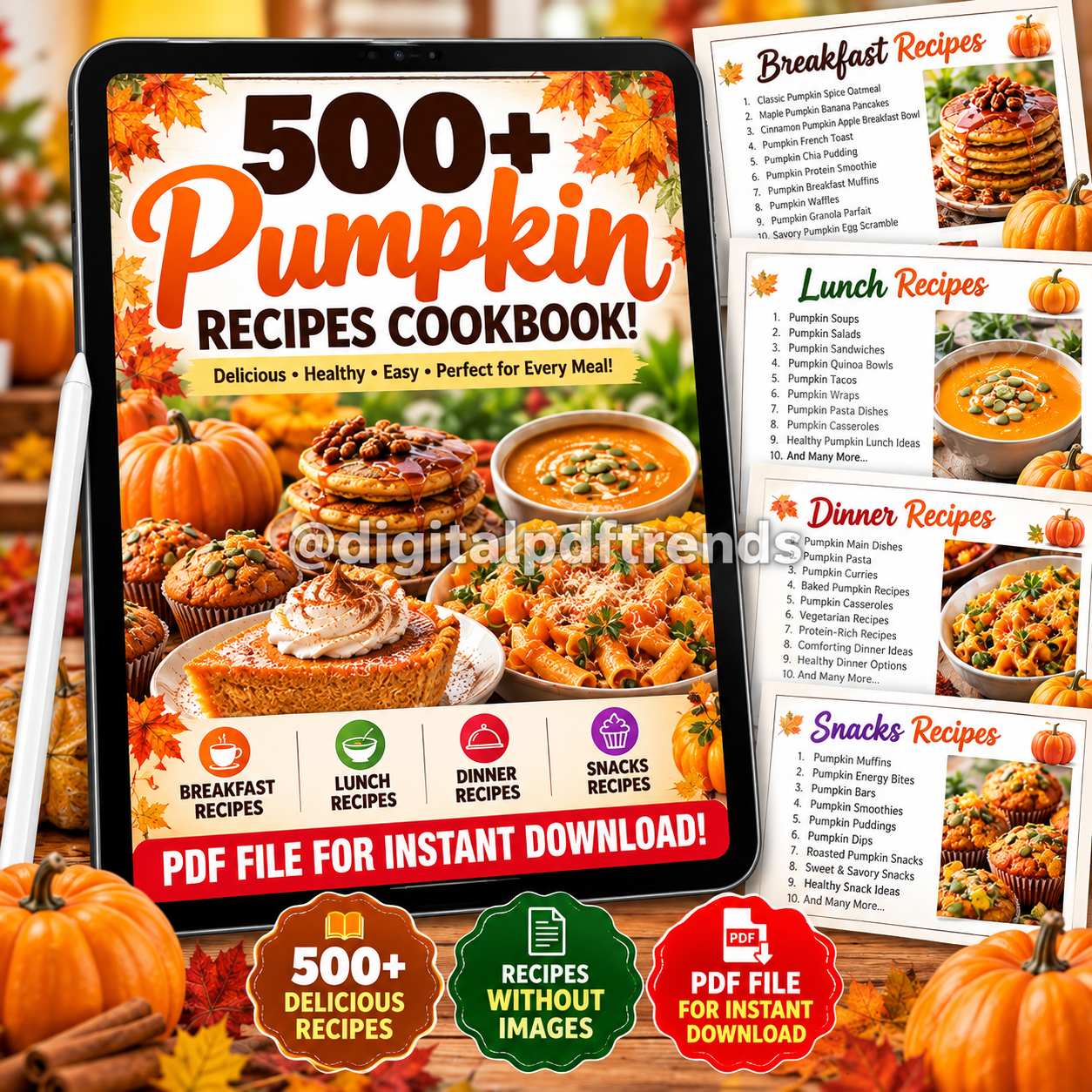 500+ Pumpkin Recipes Cookbook! PDF Download! - Image 4