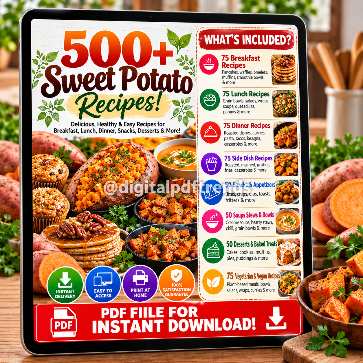500+ Sweet Potato Recipes Download! PDF Download! - Image 2