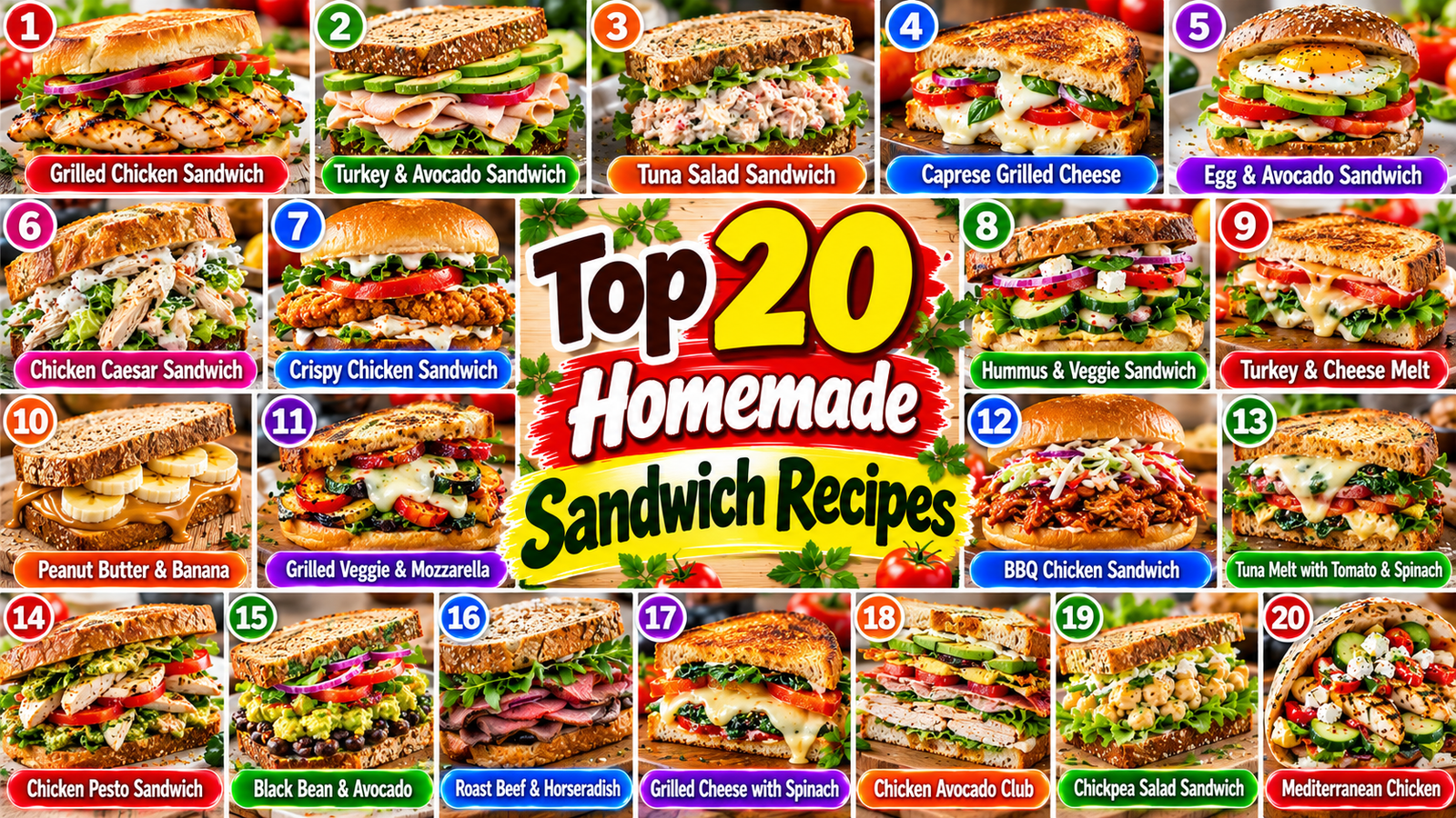 Homemade Sandwich Recipes