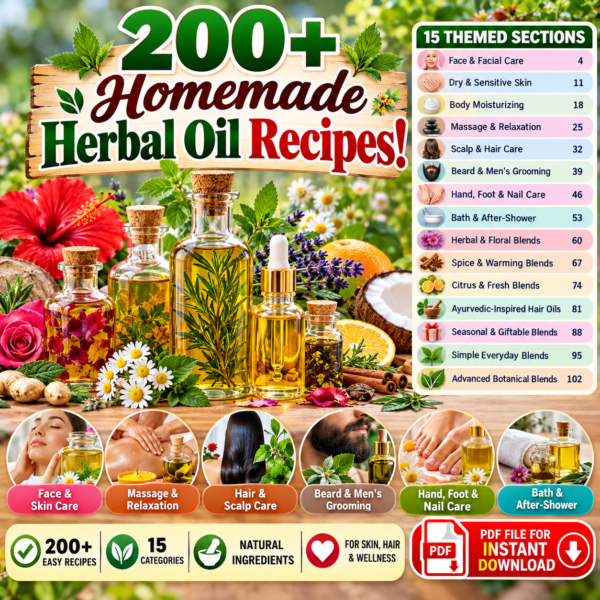 Homemade Herbal oil Recipes